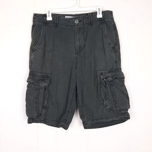 American Eagle Longer Length baggy ripstop cargo shorts Y2K skater grunge long